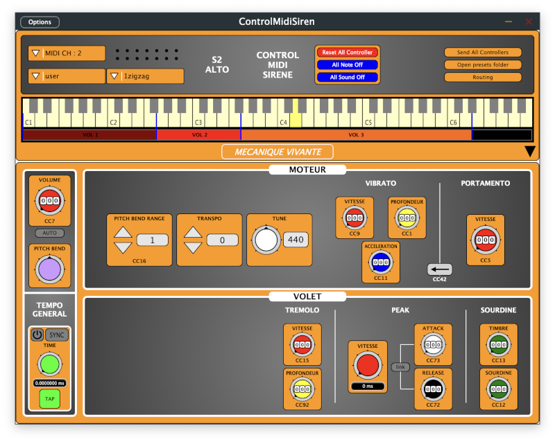ControlMidiSiren GUI